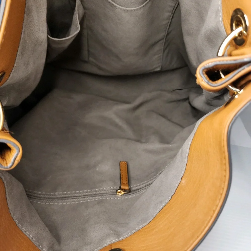 Vince Camuto Soft Genuine Pebbled Leather Large Hobo/Shoulder Bag - Picture 14 of 15